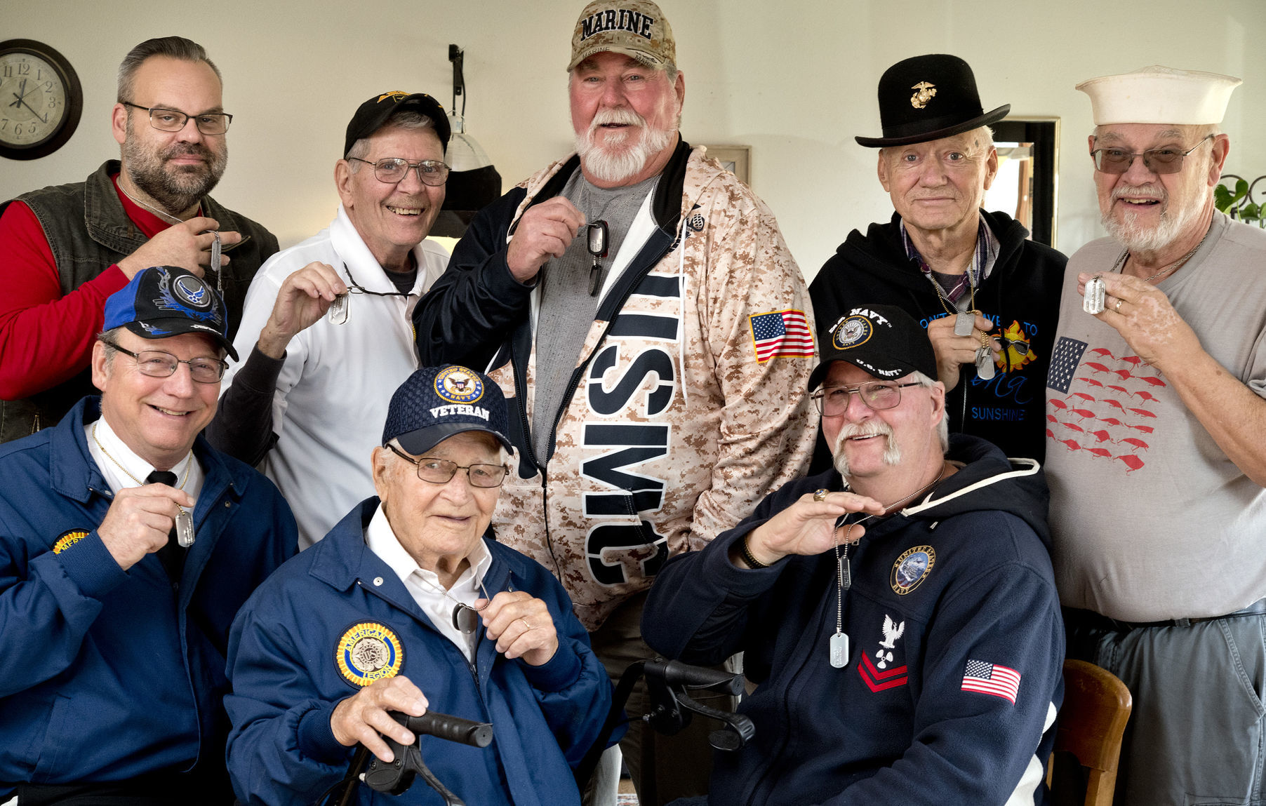 Veterans Day dog tags